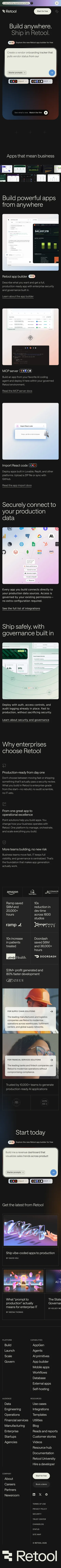 Retool — mobile
